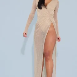 Robe Longue Plissée Métallisée Dorée à Manches Longues 7 Robe Longue Plissée Métallisée Dorée à Manches Longues -Jupe Lumine Soldes Boutique 48a9fd1aed7ce04aa4195bed3aa542450187d924 cna9150 1