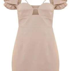 Robe Moulante Découpée Gris Pierre à Manches Bouffantes Et Détail Bonnets -Jupe Lumine Soldes Boutique 491254ed7cbecada731b73ff4db69f43613f4b25 cnd5488 5