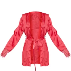 Robe De Chambre Satinée Rose Vif à Dos Et Manchettes En Dentelle -Jupe Lumine Soldes Boutique 49408a1cc2de86d73901a7cb26336c9baaa5eeb5 cne1880 5