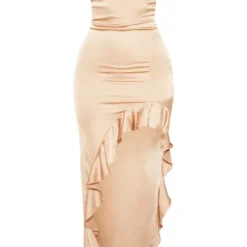 Pure Robe Longue Champagne à Col Bénitier Et Ourlet Volanté -Jupe Lumine Soldes Boutique 4a583406724c0ab8a9d6e26721eb1a4cc3c8454c cmf2721 3