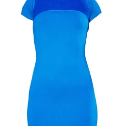 Robe Moulante Bleu Vif à Contours Structurés Et Mancherons -Jupe Lumine Soldes Boutique 4bc309319480c6c88d4baa56327911e071e0346f cna6873 5