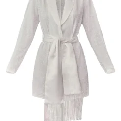 Robe Blazer Blanche à Sequins Et Détail Noué -Jupe Lumine Soldes Boutique 4eeac129d6b816ecefd60af7487d4da4007d87ff cnb8005 5