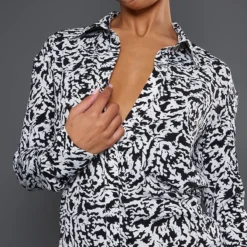 Robe Chemise Multicolore Imprimé Abstrait à Manchettes Et Ourlet Volanté 8 Robe Chemise Multicolore Imprimé Abstrait à Manchettes Et Ourlet Volanté -Jupe Lumine Soldes Boutique 51fae35eeb2188af308f7d86acd3236a95eafbb8 cnc6630 4