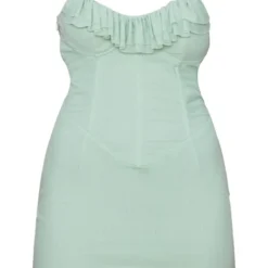 Robe Moulante Volantée Vert Sauge à Corset En Mesh Et Bretelles 8 Robe Moulante Volantée Vert Sauge à Corset En Mesh Et Bretelles -Jupe Lumine Soldes Boutique 527f07cf8c5e8dc372099ca79e15e6bf0a2544b4 cnd5917 5