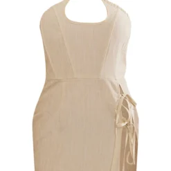 Robe Corset Moulante En Effet Lin Vert Sauge à Dos Nu Et Liens Noués -Jupe Lumine Soldes Boutique 52a7d1774d7b104f6a591caf68f43f75479eb632 cnd2198 5