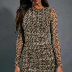 Robe Moulante En Mesh Kaki Imprimé Petites Fleurs à Détail Froncé 7 Robe Moulante En Mesh Kaki Imprimé Petites Fleurs à Détail Froncé -Jupe Lumine Soldes Boutique 53ae4a958b4ee23ac48c9af7106c6202af65e5a5 cnb9628 4