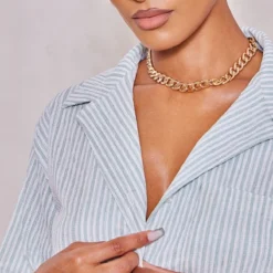 Robe Chemise Texturée Rayée Vert Sauge à Manches Courtes Et Poche -Jupe Lumine Soldes Boutique 540608463b2c418eb53be8f3fd0740140ad16269 cne8553 4