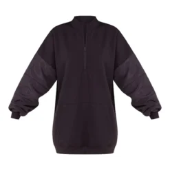 Robe Sweat Noire Oversize à Manches En Nylon Contrastantes 9 Robe Sweat Noire Oversize à Manches En Nylon Contrastantes -Jupe Lumine Soldes Boutique 57e49f137a7ff8425408f0f4ce8228b37124f097 cnb1089 5