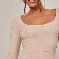 Robe Moulante Sable Texturée à Col Rond Et Manches Longues 8 Robe Moulante Sable Texturée à Col Rond Et Manches Longues -Jupe Lumine Soldes Boutique 587696b3d4b5c929fde14f49f239be357e31143c cnb8083 4