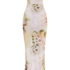 Robe Longue Moulante Verte Imprimé Papillons à Col Bénitier -Jupe Lumine Soldes Boutique 58d76431f18edc6dfc8767ae459e147d03981b8e cmy6161 6