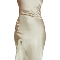 Robe Mi-longue Satinée Vert Sauge à Col Torsadé Et Détail Boutons -Jupe Lumine Soldes Boutique 58df75f53a129c19eb9a36f523c8ce1f9cf0d238 cmv0325 6