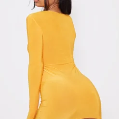 Logic Robe Très Moulante Orange à Découpes Multiples Et Manches Longues -Jupe Lumine Soldes Boutique 593e4c6d0a405ae1ece1ae93f2fb28785018b3ff cmz5875 3