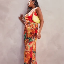 Robe Longue Lacée Dans Le Dos Orange Fleurie En Mousseline De Soie Transparente 7 Robe Longue Lacée Dans Le Dos Orange Fleurie En Mousseline De Soie Transparente -Jupe Lumine Soldes Boutique 59a19a672b369cd0255563910ce881f15a6c5a5e cnd7592 3