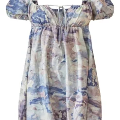 Robe Droite Tissée Grise à Imprimé Abstrait Et Buste Froncé -Jupe Lumine Soldes Boutique 59fe49b796967021209eef3c1d47d5e73258bfe7 cnd1218 5