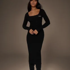 Zero Renew Robe Mi-longue Très Côtelée Noire à Col Carré 9 Zero Renew Robe Mi-longue Très Côtelée Noire à Col Carré -Jupe Lumine Soldes Boutique 5a035cab1b7565b3d805c3493a692658a5d14300 cnc1169 4