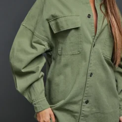 Robe Chemise En Jean Kaki Oversize -Jupe Lumine Soldes Boutique 5b06436acc845628a5a0797a81cc30188e8ca230 cnb8465 4