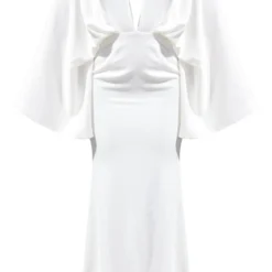Robe Longue Drapée Satinée Blanche -Jupe Lumine Soldes Boutique 5b794ae2c5f82041e05cde1557cec01ec273ad99 cnd9171 5