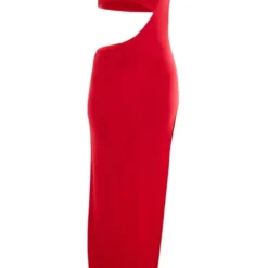 Robe Longue Moulante Rouge Découpée à Manches Courtes -Jupe Lumine Soldes Boutique 5cd9acf2ea0a2faf80376b6a4acebd5a8c22b799 cnd7375 5