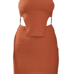 Robe Bustier Texturée Rouille à Ourlet Tombant 9 Robe Bustier Texturée Rouille à Ourlet Tombant -Jupe Lumine Soldes Boutique 5e4ad57a6c30b12b86fab8d5ca71cd382b7571f1 cnc5787 5