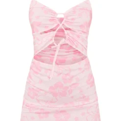 Robe Droite Dos Nu Fleurie Rose à Ourlet Volanté Et Découpes -Jupe Lumine Soldes Boutique 5f577e8a41a5a4f8e34ba2be51f9365beef23073 cne8570 5