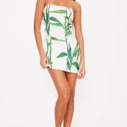 Robe Bustier Moulante Verte Imprimé Feuilles 7 Robe Bustier Moulante Verte Imprimé Feuilles -Jupe Lumine Soldes Boutique 60f10d9fbcbdc90a7aba33f16c574e7562d4c332 cne8472 3