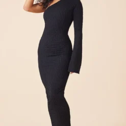 Robe Longue Texturée Noire Asymétrique 7 Robe Longue Texturée Noire Asymétrique -Jupe Lumine Soldes Boutique 614d89aa24fba394f50a6560daa0813262ef318e cnd2062 1