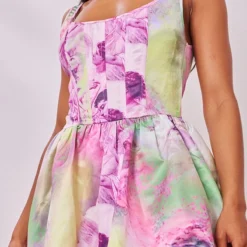 Robe Corset Multicolore Imprimé Renaissance à Bretelles Et Jupe Bouffante 8 Robe Corset Multicolore Imprimé Renaissance à Bretelles Et Jupe Bouffante -Jupe Lumine Soldes Boutique 61553f7180c96977db48d8c09158822d93db9468 cne8496 4