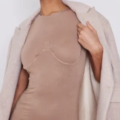 Robe Longue Marron En Maille Douce à Armatures -Jupe Lumine Soldes Boutique 629c60259b598bdf1226a4fd0816547a3d3b7aff cnd1301 4