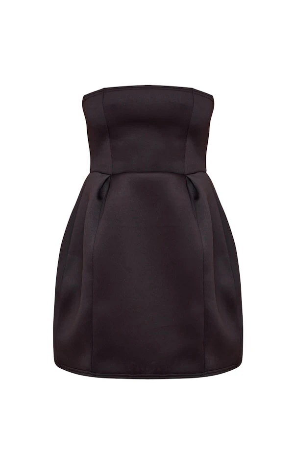 Robe Droite Bustier En Néoprène Noir 5 Robe Droite Bustier En Néoprène Noir – Image 5