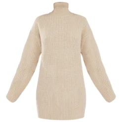 Robe Pull Oversize Gris Pierre En Maille Chunky à Col Roulé -Jupe Lumine Soldes Boutique 64544396fd6d1d5247a723b8fb980f68daa60f0c cnc2713 5