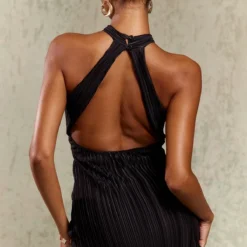 Robe Droite Plissée Noire à Col Montant Et Dos Nu 8 Robe Droite Plissée Noire à Col Montant Et Dos Nu -Jupe Lumine Soldes Boutique 65012f7bfc01f5d898fed56c91f6928a21ed0b20 cne9923 4