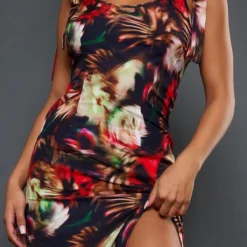 Robe Fendue Longue Rouge Fleuri Abstrait à Bretelles Nouées 8 Robe Fendue Longue Rouge Fleuri Abstrait à Bretelles Nouées -Jupe Lumine Soldes Boutique 65a3fdc5d07d6d6cff611ceffb031f56c9f5496c cnc8289 4