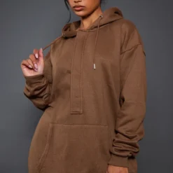 Robe Sweat Espresso à Capuche Et Poche Oversize Devant -Jupe Lumine Soldes Boutique 65c1da3d1c361ebd386a24b0ca585ece501c065d cnb9651 3