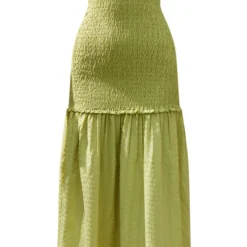 Robe Longue Bustier Froncée Vert Citron à étages 9 Robe Longue Bustier Froncée Vert Citron à étages -Jupe Lumine Soldes Boutique 65f699b5319e6f969acf0ea52d6281724195c433 cne2861 5