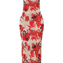 Robe Longue Plissée Nude Fleurie à Bretelles -Jupe Lumine Soldes Boutique 66509bae26e2e4d0ee2111c035995d40bfd3c2a8 cna1286 6