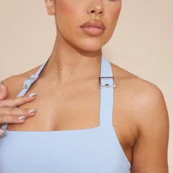 Robe Moulante Bleue Tissée Stretch à Détail Boucles Et Dos Nu -Jupe Lumine Soldes Boutique 665ef087319067bd1d8ff486c9412a698809268e cnd6110 4