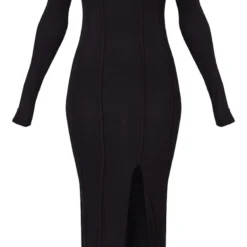 Robe Mi-longue En Jersey Noir à Liserés Contrastants Et Col Bardot -Jupe Lumine Soldes Boutique 672c8cdf4e73a08a0b00f92e5a436b3e1a37a949 cnb9586 5
