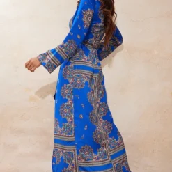 Robe Kimono Longue Bleu Cobalt à Imprimé Géométrique 8 Robe Kimono Longue Bleu Cobalt à Imprimé Géométrique -Jupe Lumine Soldes Boutique 6750d043fb8fab7f902ddbb58e7bf1c7aff6d67c clt4769 3