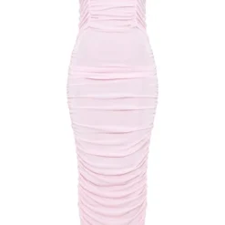 Robe Longue Moulante Froncée En Acétate Rose Clair à Bretelles -Jupe Lumine Soldes Boutique 68b3763446bf0d6e323e6ffba0cfec8b5340c4fc cnd7635 5