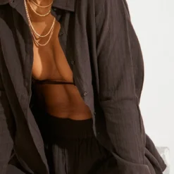 Diamond Robe Chemise De Plage Oversize Crêpée Douce Chocolat -Jupe Lumine Soldes Boutique 68dc4aa520687ba1d6feb9a568dd73ace9071908 cnc3611 4