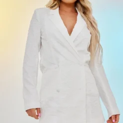 Robe Blazer Fleurie Blanche Texturée Décolletée 7 Robe Blazer Fleurie Blanche Texturée Décolletée -Jupe Lumine Soldes Boutique 69c9530151db239057f718e867852de1d638dec7 cnd7605 1