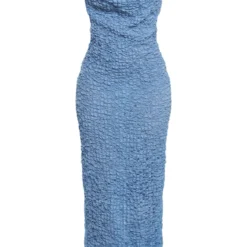 Robe Longue Texturée Bleue à Col Bénitier Et Découpes Dans Le Dos -Jupe Lumine Soldes Boutique 6a56bb1962ee4e47adfac6b2f3a440e92632cc0b cnd7584 5