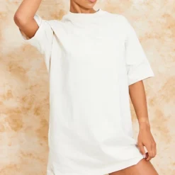 Robe T-shirt Crème Manches Courtes à Slogan Les Fleurs -Jupe Lumine Soldes Boutique 6a57a871ca5b7251ff4456dc02820f62f7d49c40 cnd6440 3