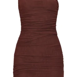 Robe Moulante En Mesh Froncé Chocolat -Jupe Lumine Soldes Boutique 6acc9dc0a0a404637c77bb6e73a1fe00273ecdca CMW1203 5