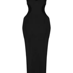 Robe Longue Moulante Noire à Dos Nageur Et Découpes Multiples -Jupe Lumine Soldes Boutique 6be09e5be423eb92c087b51785a062334af4f16d cnd0484 5