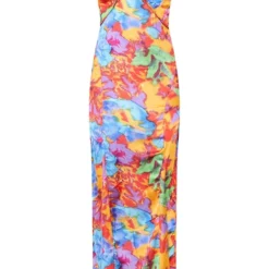 Robe Longue Imprimée Multicolore à Bretelles Et Détail Buste -Jupe Lumine Soldes Boutique 6be601f2e9dffa7695e5ce2b90520dd0eaf54741 cmz1486 6