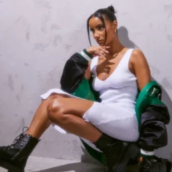 Robe Mi-longue En Maille Tricot Blanc à Col En V Et Détail Fendu -Jupe Lumine Soldes Boutique 6c18d581fc99fe8a2dc61443e52407fce08e92b4 cmu0223 4