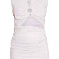 Robe Moulante Découpée Effet Lin Mixte Blanc à Anneau En Bois 9 Robe Moulante Découpée Effet Lin Mixte Blanc à Anneau En Bois -Jupe Lumine Soldes Boutique 6e1cc0d2173b24fc050eb7b9a5ecf67ad4c357db cmw9211 6