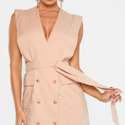 Robe Nude Style Blazer Sans Manches à Boutons Dorés -Jupe Lumine Soldes Boutique 6f1103da867cea7037f193f7e8b1eae48f17488b cmc8000 1