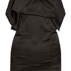 Robe Moulante Satinée Noire Volantée à Bretelles Fines -Jupe Lumine Soldes Boutique 6f3fac9195ac802569d1359f032f0581048dca98 cnc6818 5